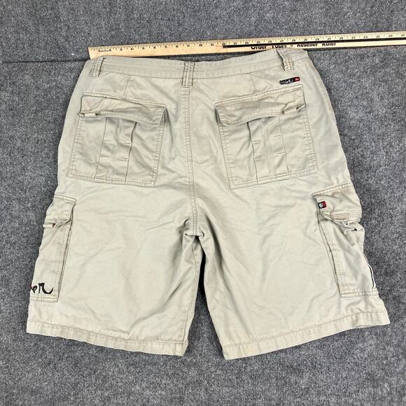 Quiksilver Cargo Shorts Mens Size 38 Beige Casual Utility Outdoor Pockets - Picture 10 of 10
